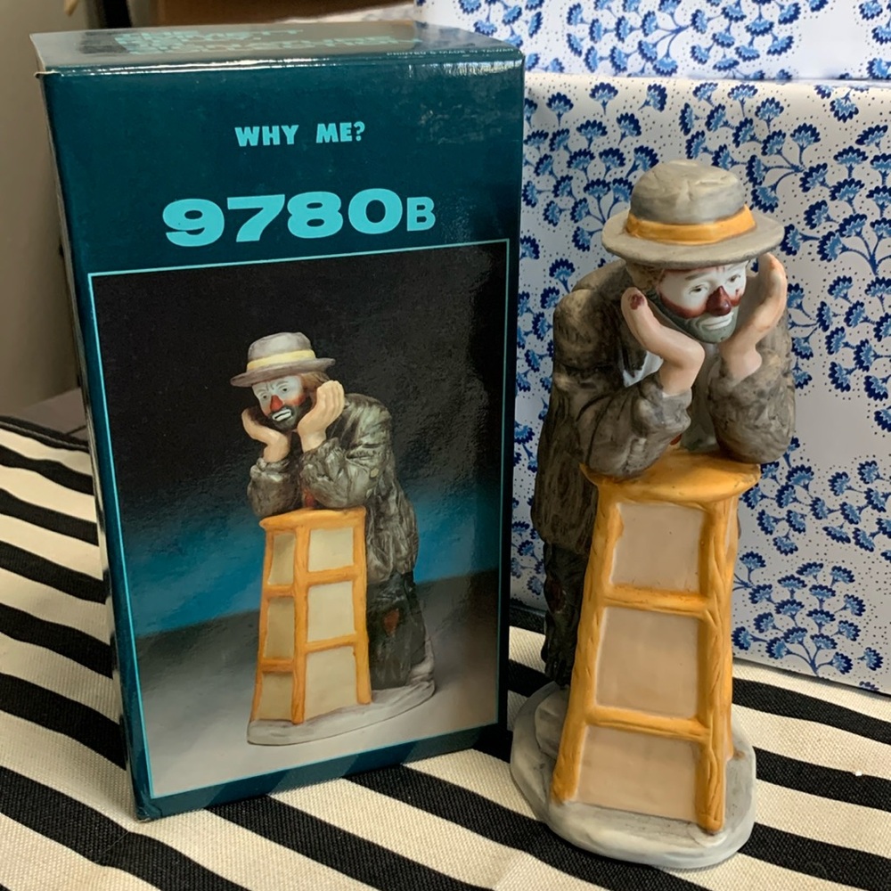 Vintage The Emmett Kelly Jr. Signature Collection: Why Me? Item #9780B